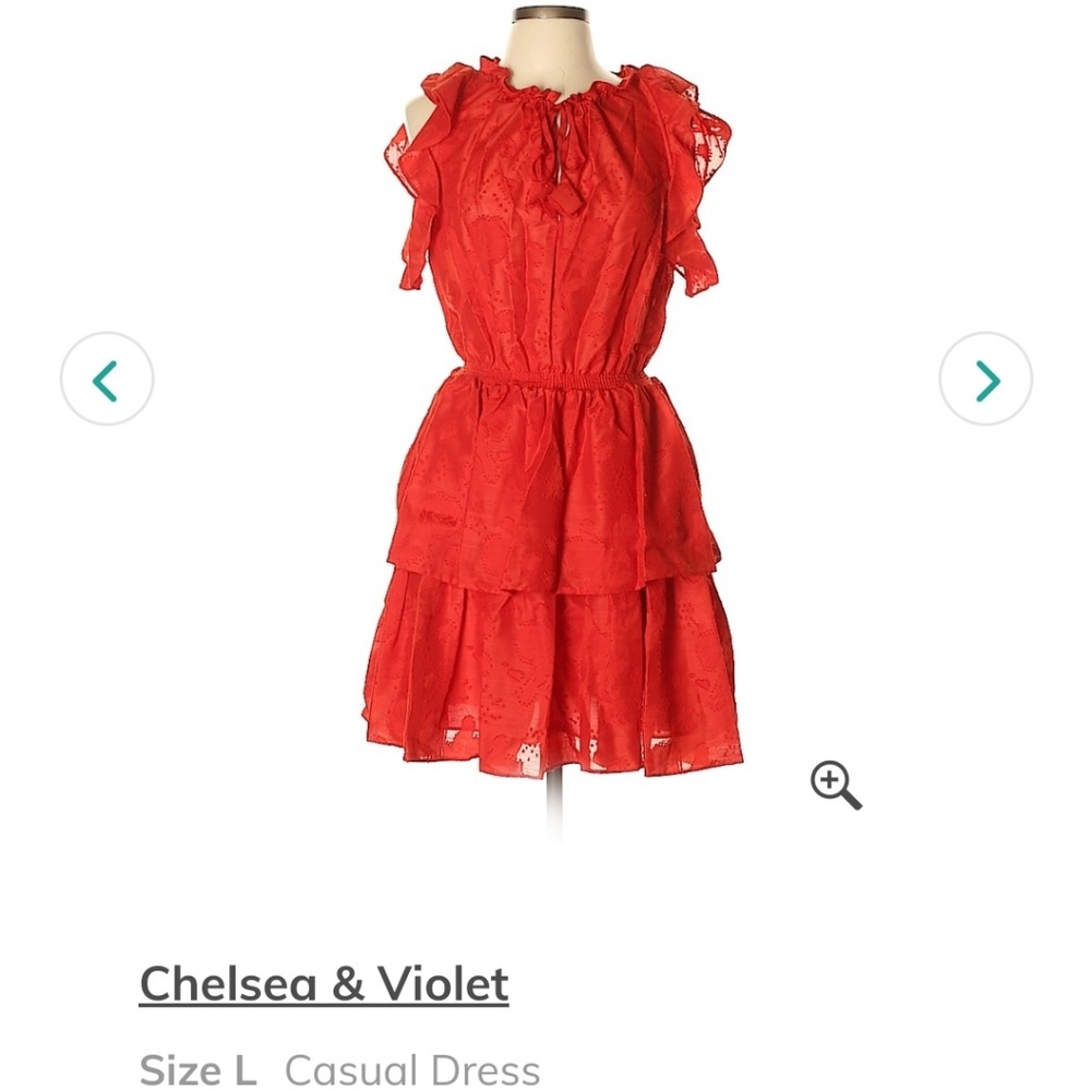 Chelsea & Violet Ruffle Dress Sz. Large NWT